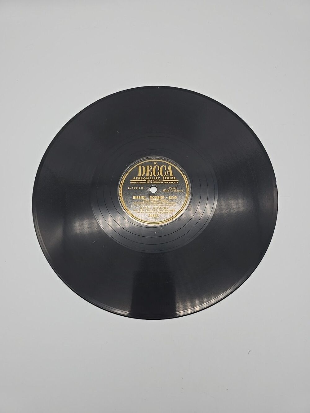 Bing Crosby Chattanoogie Shoe Shine Boy & Bibbidi Bobbidi Boo Decca 78 RPM 1950